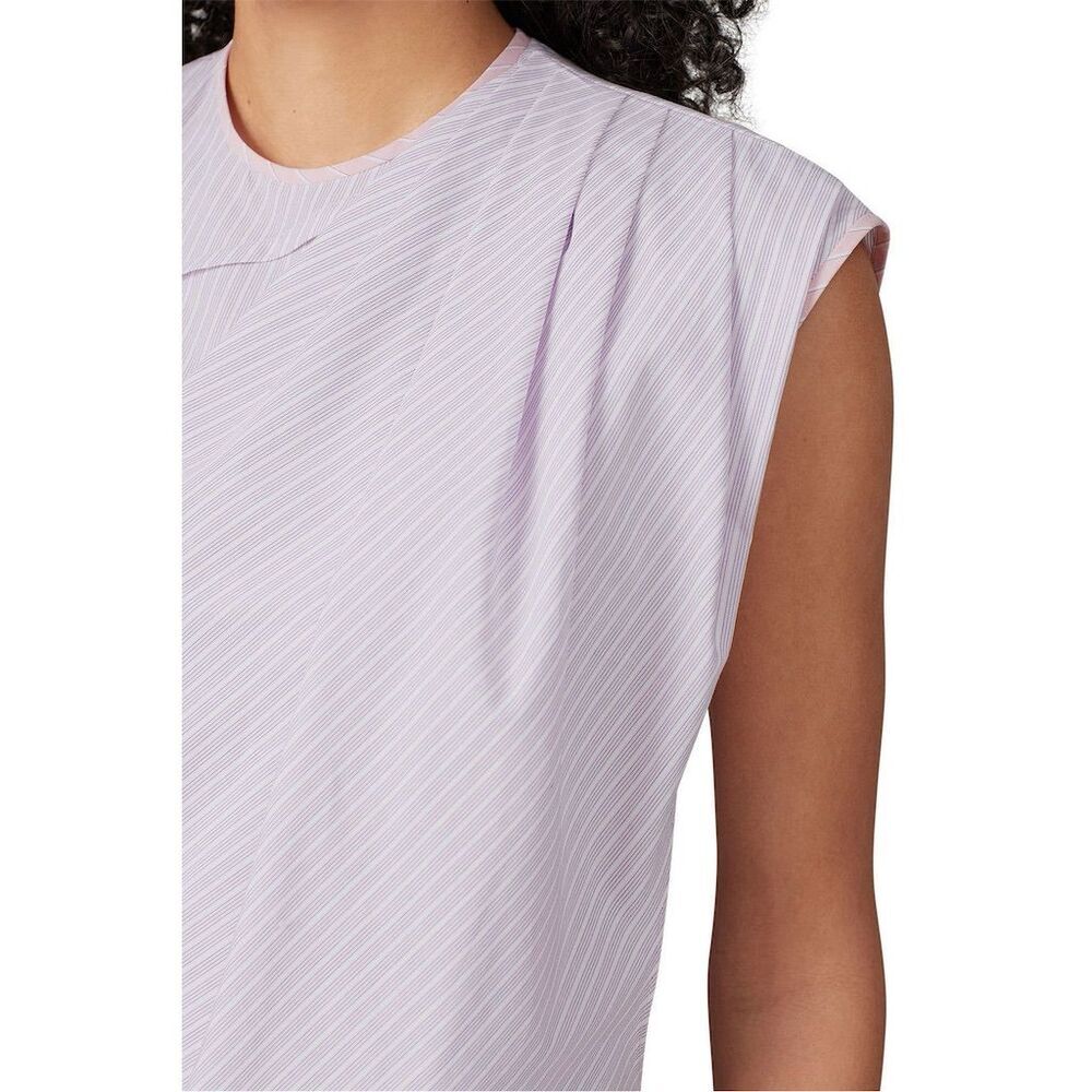AKNVAS Women's Angelina Sleeveless Striped Blouse Purple Size S